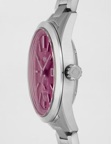 Image of Xylys Analog Burgundy Dial Stainless Steel Strap Watch for Men