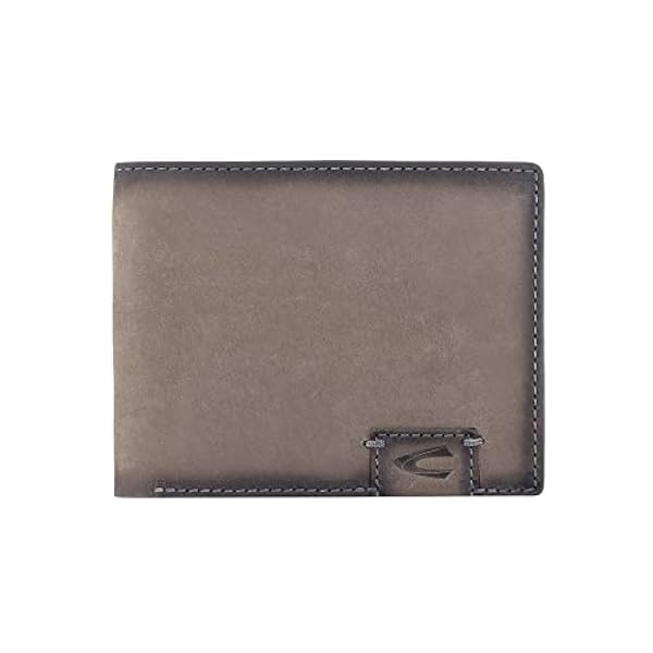 Camel Active, Dallas, portemonnee liggend formaat, één maat, grijs, grijs, Eén maat, Modern