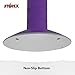 Storex Wiggle Stool – Active Flexible Seating for Classroom and Home Study, Adjustable 12-18 Inch Height, Violet (00307U01C)