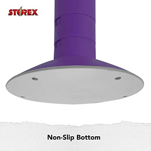 Image of Storex Wiggle Stool - Active Flexible Seating for Classroom and Home Study, Adjustable 12-18 Inch Height, Violet (00307U01C)