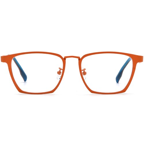 Image of FONEX Pure Titanium Glasses Frame Men Square Magnet Clip On Eyeglasses with Polarized Lens