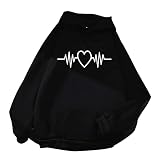 DCLINA Sweat à Capuche Women Beau Tshirt Imprimee Printemps Hoodies Famme Manche Longues Polyester Clubbing Leger avec Capuche Boyfriend Bolero Plissée