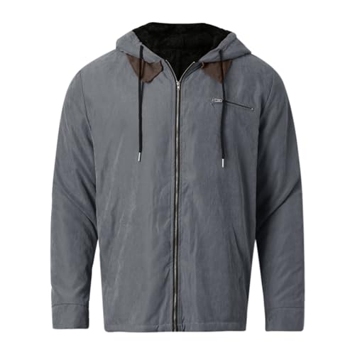 Heavyweight Winter Jackets for Man Casual Stylish Cargo Zip Up Fleece Sherpa Lined Warm Coats With Pocket Winter Fashion2