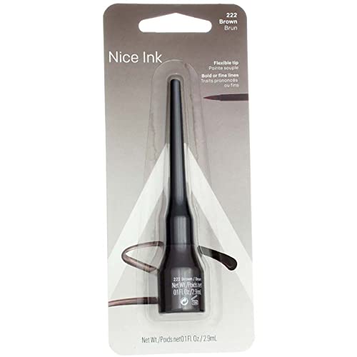 Almay Eyeliner Liquid Line, Brown [222], 0.1 oz (Pack of 2)