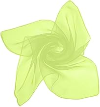 Beautiful Plain Square Chiffon Feel Neck Soft Scarf For Women - 50s 60s Retro Multiple Colour Light Weight Creative and Use Evening Dress