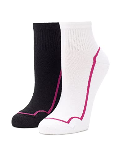 HUE Women's Eco Sport Quarter Top Sock 2 Pair Pack