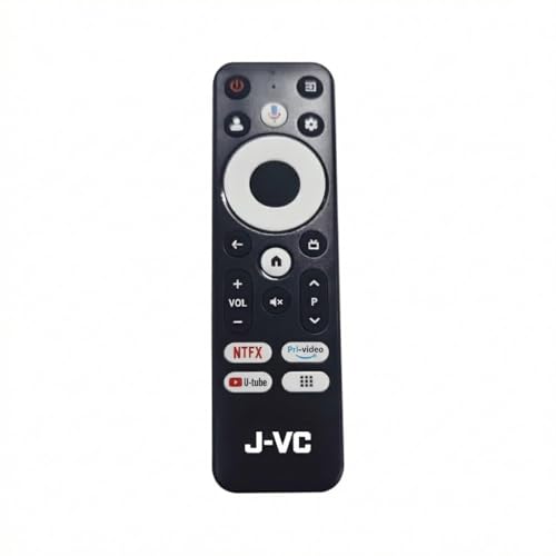 Image of SV LT-65NQ7165C Remote Control Compatible with JVC 165 cm (65 inches) AI Vision Series QLED Google TV LT-65NQ7165C (Black) (Please Match The Image with Your Old Remote)