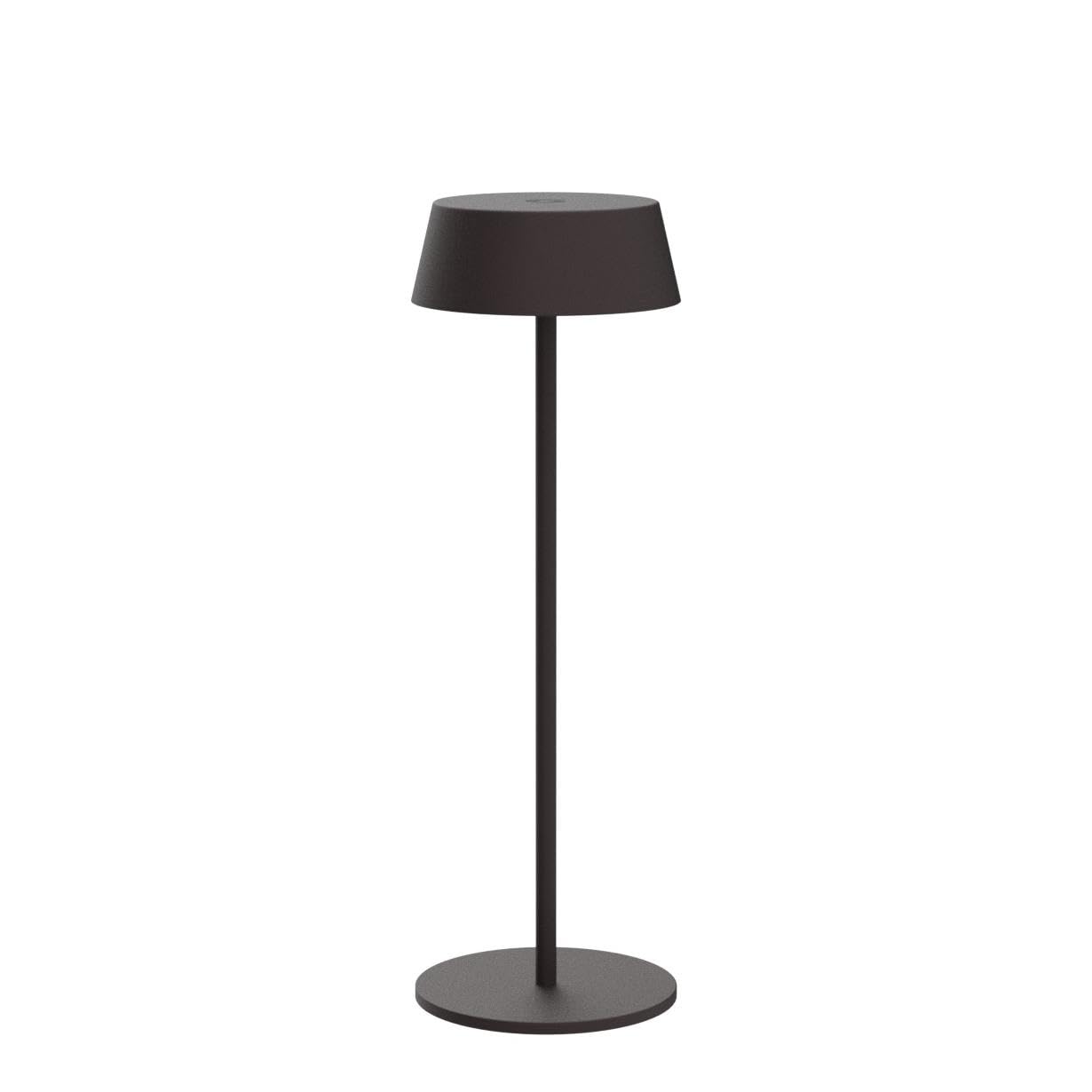 K-Bright 2 pezzi Lampada da tavolo, Luce calda Colore 3000K, Impermeabile IP54 lampade da tavolo senza fili, Ideale per cene in giardino, pub, feste, terrazze(Rosso ruggine)