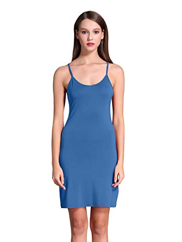 Image of Coreal Women's Modal Spaghetti Strap Slip Under Dress Stretchy Layering