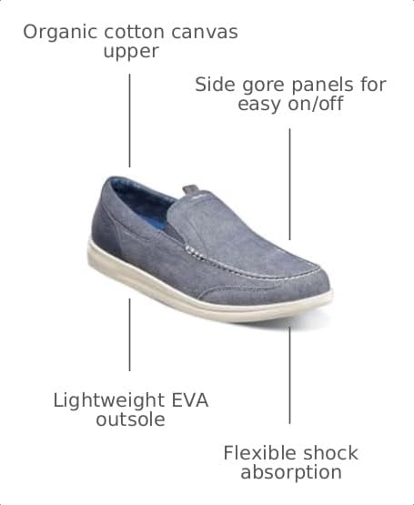 Image of Nunn Bush Brewski Canvas Moccasin Toe Venetian Slip-On