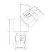 BJDZ 6Pcs 50 Ohm SMA Male to SMA Female Coaxial Adapter, 45 Degree Right Angle, for Test Equipment and Communication Devices
