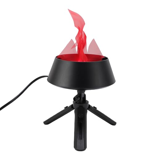 Fabater Luz de Efecto de Llama, Velas sin Llama de LED de Fuego Falso, Lámpara de Mesa de Parpadeante Artificial, Lámpara de Escenario para Escenario, Decoración Halloween (EU)