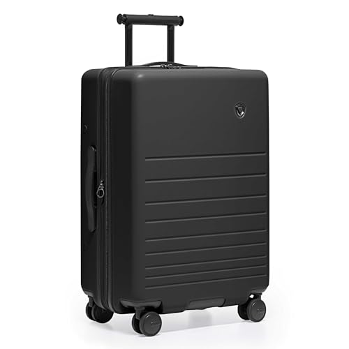 Image of Traveler's Choice Markham Hardside Expandable Luggage with Hinomoto Spinner Wheels, 26-Inch Medium, Black