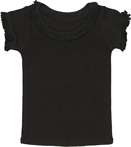 Image of ToBeInStyle Infant Girls' Scoop Neck Puff Sleeve T-Shirt