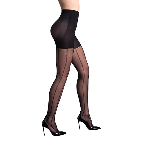 L'eggs Women's 360 Degree Contour Shaping Suiting Stripe Tights | Sheer Toe Pantyhose, Shaper Panty, Compression
