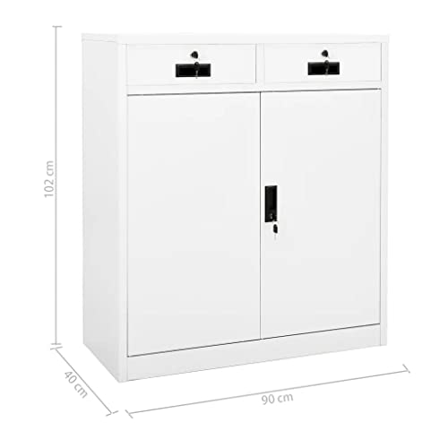 Archivador con cajones de acero para proteger documentos confidenciales en despachos 3