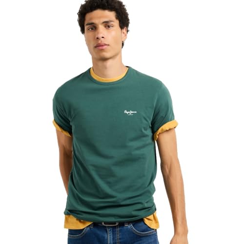 Pepe Jeans Original Basic 3N T-Shirt für Herren, Grün, Größe S – Ansicht 1
