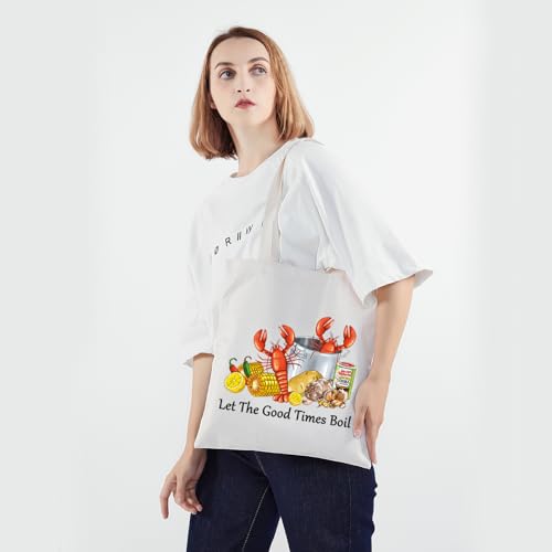 Bolso tote PWHAOO para hervir camarones de Nueva Orleans, regalo navideño para amantes de los camarones miniatura 2