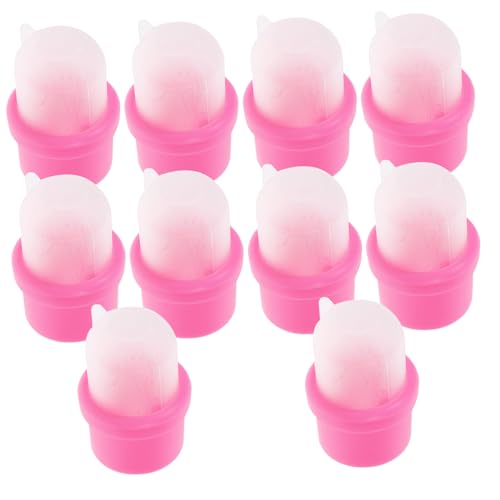 ULTECHNOVO 20 piezas Tapas para Remover Esmalte de Uñas Reutilizables de Resina Cubiertas de Manicura Cómodas y Duraderas para Quitar Laca y Esmalte Permanente Paquete Completo para Uso