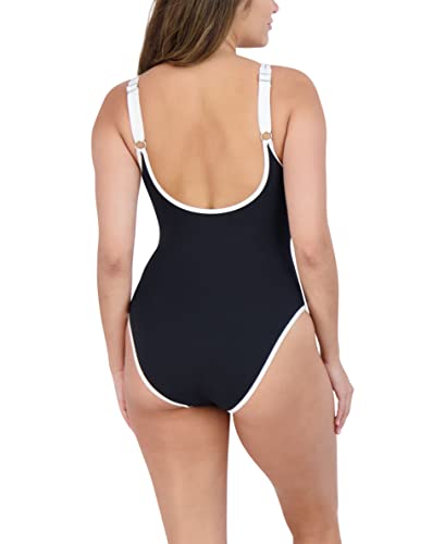 Nautica Womens One-Piece Swimsuit – Slimming Tummy Control Bathing Suit, Quick-Dry Fabric, Bikini Swimsuit3