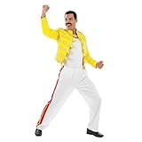 fun shack 80s Rock Costume for Men, Rocker Outfit, 80s Band Attire, Mens Singer Costume, Retro Rocker Look, X-Large