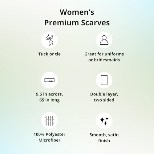 tiemart Double Layer Premium Scarf, 9.5 by 65 inch4