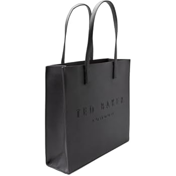 Ted Baker Soocon Crosshatch Large Icon Bag- Black: Buy