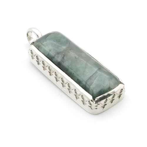 Pendentif Émeraude Véritable MEKI'S Collier Argent 925 Femme