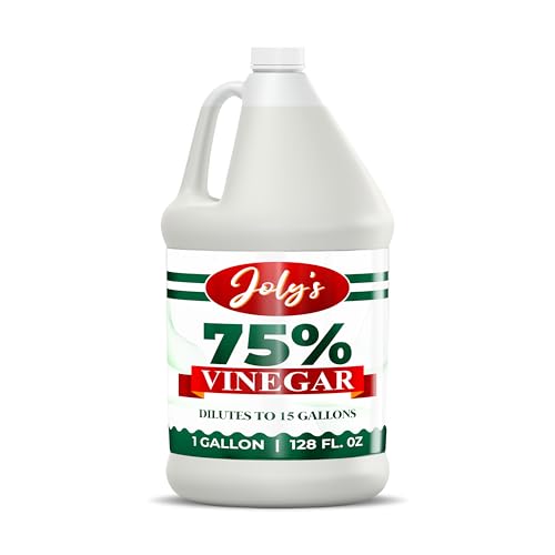 Jolys 75% Vinegar Extra Strong- 1 Gallon - Concentrated Acetic Acid - All Natural Multipurpose-Vinegar for cleaning and Home use-128oz