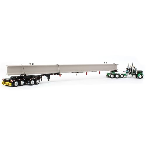 DCP 1/64 Black/Green Peterbilt 389 con remolque ERMC Hydra-Steer miniatura 3