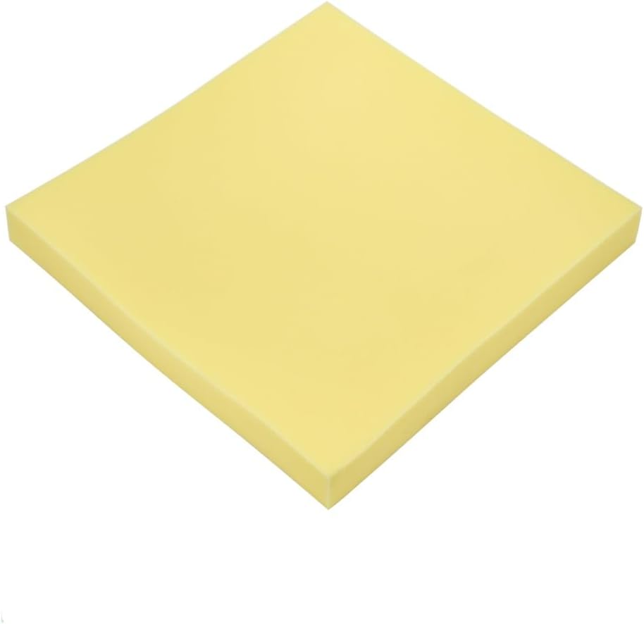 WEBEEDY Square Pottery Foam Table Runner, 17.7inch High-Density Ceramic Sponge Pad for Clay Workstation, Pottery Moulds Tools Art Mat for Painting Glazing Pressing Crafts, 45cm (Yellow)