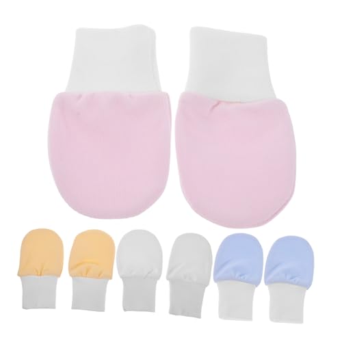 4pairs Boy Girl Mittens Newborn Soft Mittens for Newborns Breathable No Scratch Gloves for Boys Girls