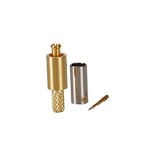 5pcs Rf Wire Coaxial Cable Terminal Copper Alloy Connector Mc-Card Plug Straight Crimp for Rg174 Rg316 Lmr100 Ships from USA