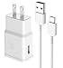Samsung Galaxy Fast Charger, Adaptive Fast Charging Wall Charger Plug with USB Type C Cable Replacement for Samsung Galaxy S9 S9 Plus S8 S8 Plus S10 S10+ Plus Note 9 Note 8, Fast Charger for Samsung