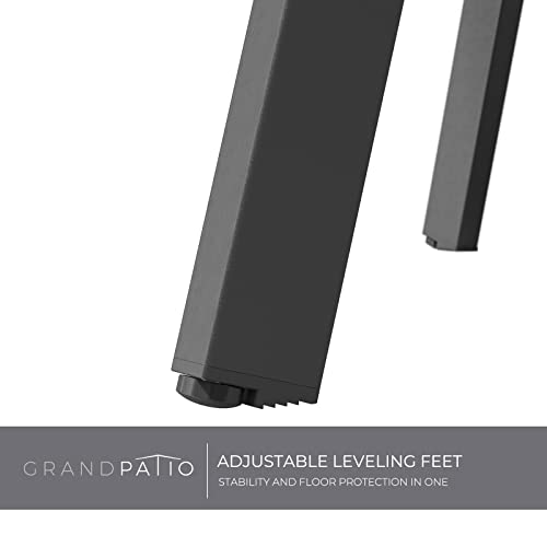 Grand patio Coffee Table Side Table Round End Table for Outdoor 70CM X 70 CM Lightweight Beside Table for Garden Terrace Living Room Office Outdoor Indoor Balcony -Black - Image 7