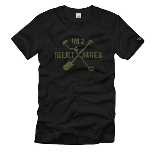 Détecteur de métaux t-shirt noir XL pour vos sorties excavation de vestiges