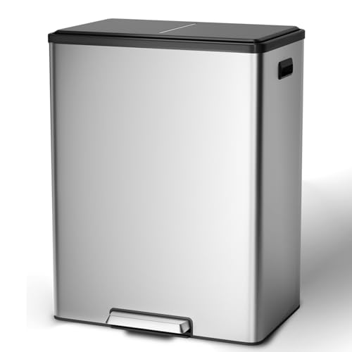 Caneca de basura rectangular de cocina 60 L GarveeTech