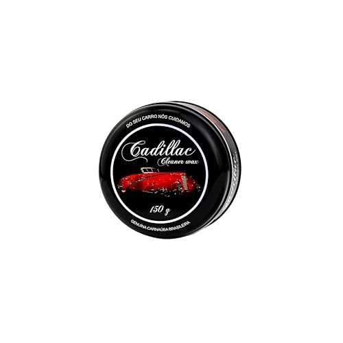 Cadillac Cera Cleaner Wax 150g - Cera Limpadora com Carnaúba para Proteção e Brilho