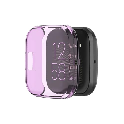 MeevrgR Custodia in TPU per Fitbit Versa 2, copertura completa antiurto con protezione per lo schermo, leggera e resistente per l'uso quotidiano, compatibile con smartwatch FitbitVersa 2