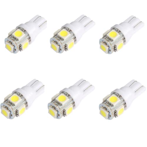 Best to Buy (6-Pack) Warm White Bulb T5 Wedge 1W 360Deg LEDs for Malibu 12V AC Landscape