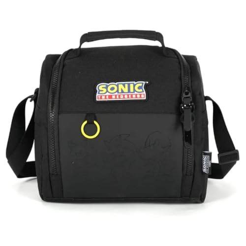 Lancheira Escolar Infantil Sonic Luxcel LA49843 (Preto)