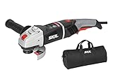 amoladora skil 750w 9004 Velocidad ajustable. Skil Masters 9412MA - Amoladora angular para discos de 125 mm con variador de velocidad (1300 W, arranque suave, velocidad constante, bolsa de lona)