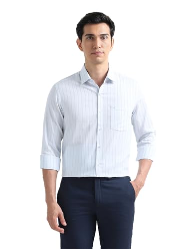 Image of Arrow Checked Slim Fit Mens Formal Shirt - Cotton, Breathable & Comfortable, Full Sleeves Shirts for Men