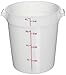 Cambro RFS4148 White Poly Round 4 Qt Storage Container