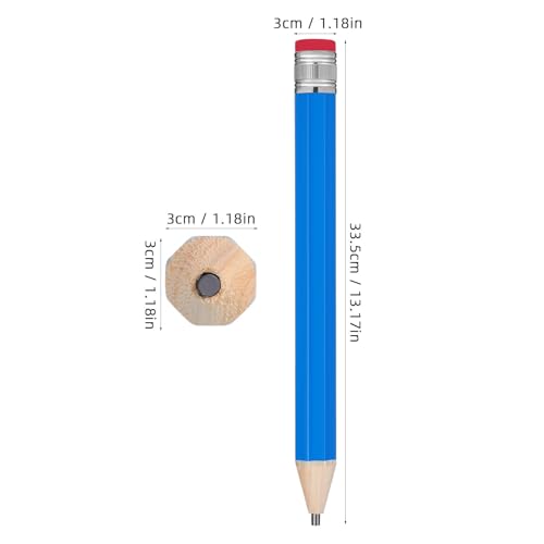 Lápices de madera jumbo extra grandes para dibujo x2 miniatura 2