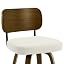 White/Wood Back