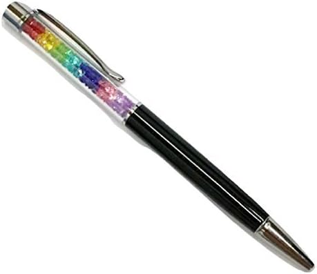 L&L®NEW QUALITY CRYSTAL BALLPOINT PEN WITH CRYSTAL ELEMENTS PENS +REFILL+POUCH BAG GIFT