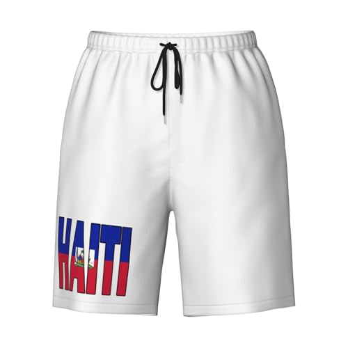 Haiti Flag Mens Swim Trunks Quick Dry Board Shorts 7" - Hawaii Beach Swimwear4
