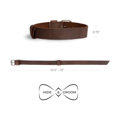 Image of Hide & Groom, Set of 2 Sleeve Garters for Men, Adjustable Straps for Arm Shirt, Anti-Slip Armbands, Full Grain Leather