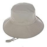 Malaxlx Baby Toddler Kids Beige Bucket Sun Hat for 6 Months - 2 Years Old Girls Boys Summer Beach Hat Infant Wide Brim - Image 4
